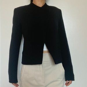 Club Monaco Black Wool Blazer Jacket